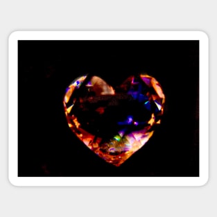 Crystal Heart Sticker